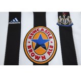 Retro Newcastle Home Fans Long sleeve 1:1 Quality Soccer Jersey  1999-2000