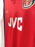 Retro  Arsenal Home Long sleeve 1:1 Quality Soccer Jersey  1998-1999