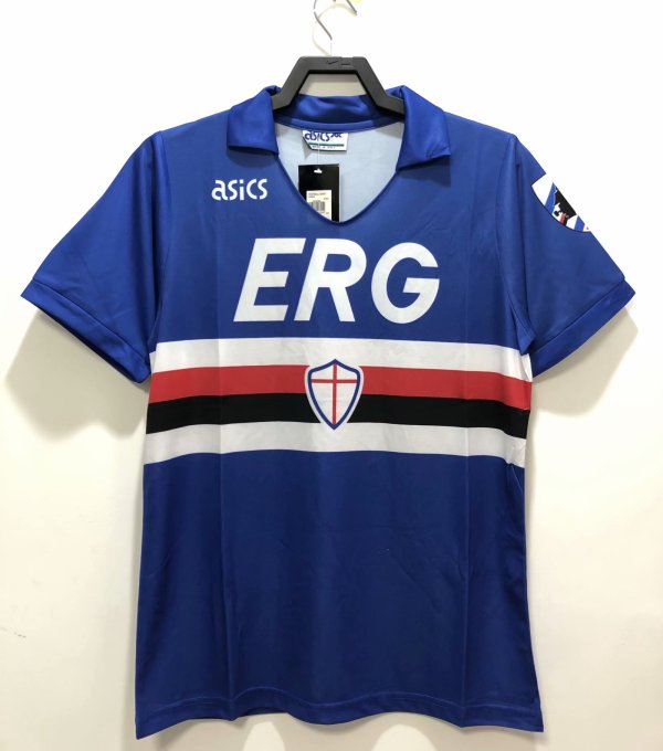 Retro Sampdoria Fans 1:1 Quality Soccer Jersey  1990-1991