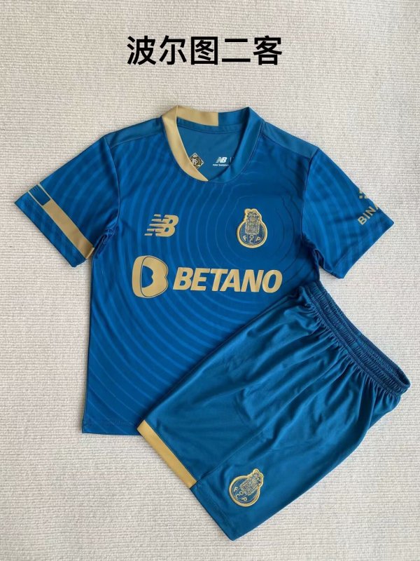 Porto Third Away  Kids 1:1 Quality Soccer Jersey   23-24
