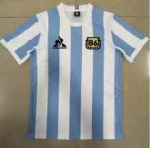 Retro Argentina Maradona Commemorative Edition  1:1 Quality Soccer Jersey  1986