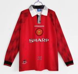Retro  Manchester United  Home 1:1 Quality Soccer Jersey  1996-1997