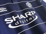 Retro  Manchester United Away 1:1 Quality Soccer Jersey  1999-2000