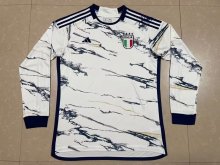 Italy Away Long Sleeve  Fans 1:1 Quality Soccer Jersey  23-24