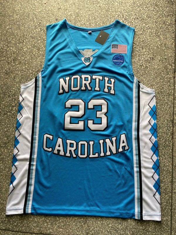 University of North Carolina # 23 wathet University Jersey