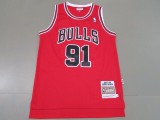 NBA Bull #91 Rodman Retro Red