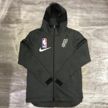 NBA spurs warm-up training appearance hooded zipper jacket  with chip  1:1