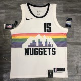 NBA  Nuggets white No. 15 yokic  with chip  1:1