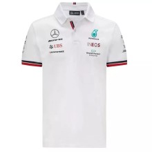 F1 Mercedes White Short Sleeve Racing Suit 2021