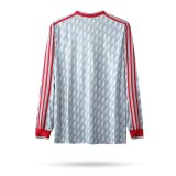 Retro Liverpool Away Long Sleeve  1:1 Quality Soccer Jersey   1989-1991
