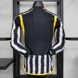 Juventus  Home Long Sleeve  Player 1:1 Quality Soccer Jersey   23-24