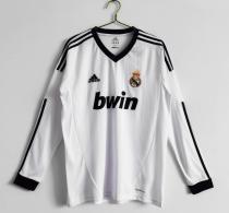 Retro Real Madrid Home Long Sleeve 1:1 Quality Soccer Jersey  2012-2013