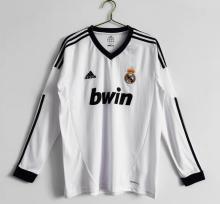 Retro Real Madrid Home Long Sleeve 1:1 Quality Soccer Jersey  2012-2013