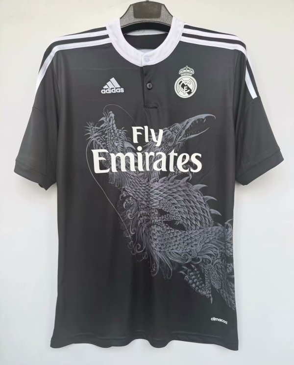 Retro  Real Madrid third  Away Black 1:1 Quality Soccer Jersey    2014-2015
