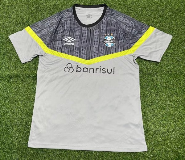 Gremio Training clothing black ash Fans 1:1 Quality Soccer Jersey   23-24