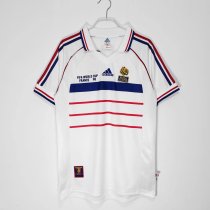 Retro France Away  1:1 Quality Soccer Jersey  1998