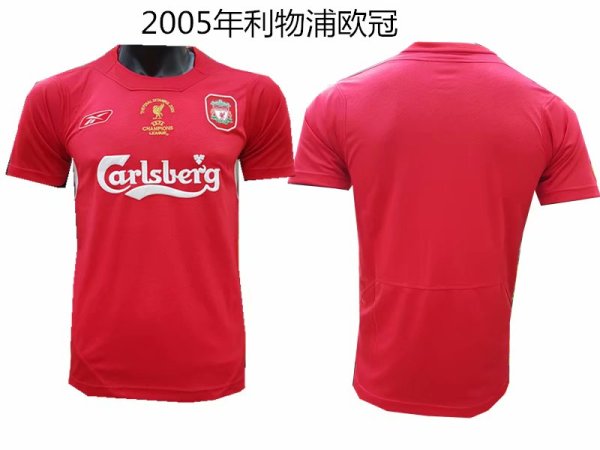 Retro Liverpool Champions League 2005 1:1 Quality Soccer Jersey