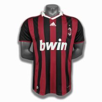 Retro AC Home 1:1 Quality Soccer Jersey   2009-2010