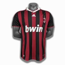 Retro AC Home 1:1 Quality Soccer Jersey   2009-2010