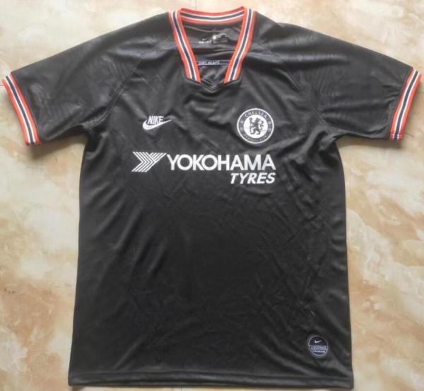 Retro Chelsea Black Third Away 1:1 Quality Soccer Jersey   2003-2005