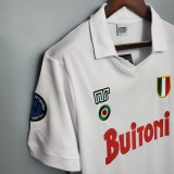 Retro Napoli Away 1:1 Quality Soccer Jersey  1987-1988