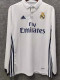 Retro Real Madrid Home Long Sleeve  1:1 Quality Soccer Jersey    2016-2017
