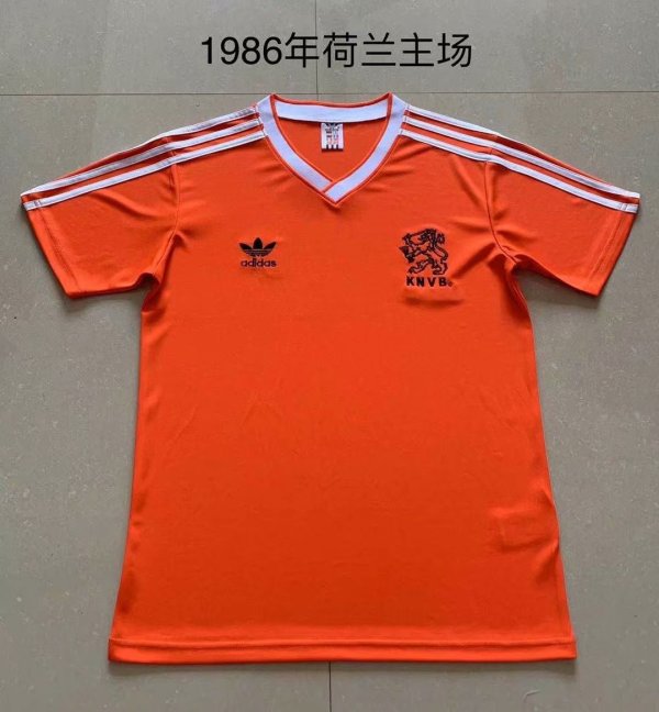 Retro Netherlands Home 1:1 Quality Soccer Jersey  1986