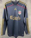 Retro Liverpool Black Away Long Sleeve  1:1 Quality Soccer Jersey   2009-2010