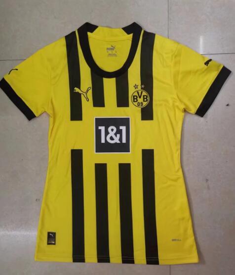 Dortmund Home  Women Fans 1:1 Quality Soccer Jersey   22-23