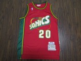 NBA Retro supersonic 20 Gary Payton green red edge