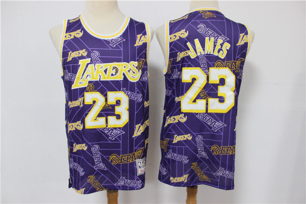 NBA 23 Purple Print Rockman tear tear tear limited edition retro