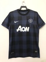 Retro Manchester United Away Blue  1:1 Quality Soccer Jersey 2013-2014