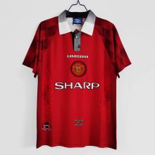 Retro  Manchester United Home 1:1 Quality Soccer Jersey  1996-1997