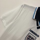 Retro England Home 1:1 Quality Soccer Jersey  1996
