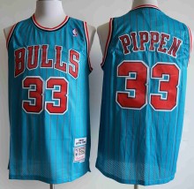 NBA Chicago Bull #33 Pippen  blue mesh