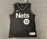 NBA Nets home  Harden No.13 1:1 new season