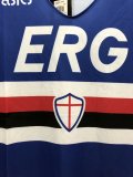 Retro Sampdoria Fans 1:1 Quality Soccer Jersey  1990-1991