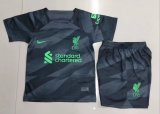 Liverpool goalkeeper Kids 1:1 Quality Soccer Jersey   23-24
