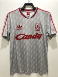 Retro Liverpool Away 1:1 Quality Soccer Jersey   1989-1991