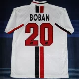 Retro AC Milan Away White 1:1 Quality Soccer Jersey  1995-1996