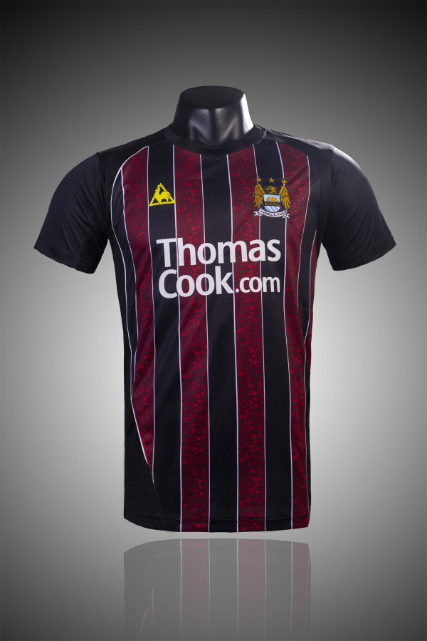 Retro Manchester City Away Fans  1:1 Quality Soccer Jersey  2008-2009