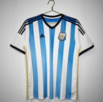 Retro  Argentina Home  1:1 Quality Soccer Jersey   2014