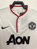 Retro Manchester United Away White  1:1 Quality Soccer Jersey   2012-2013