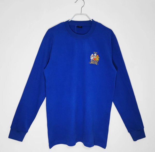 Retro Manchester United  Blue Long Sleeve 1:1 Quality Soccer Jersey  1968