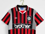 Retro Manchester City Away 1:1 Quality Soccer Jersey  1994-1996