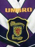 Retro  Scotland Away  1:1 Quality Soccer Jersey  1994-1996