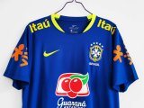 Brazil training suit blue 1:1 Quality Soccer Jersey  2021
