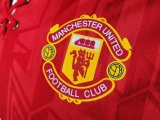 Retro  Manchester United Home 1:1 Quality Soccer Jersey  1992-94