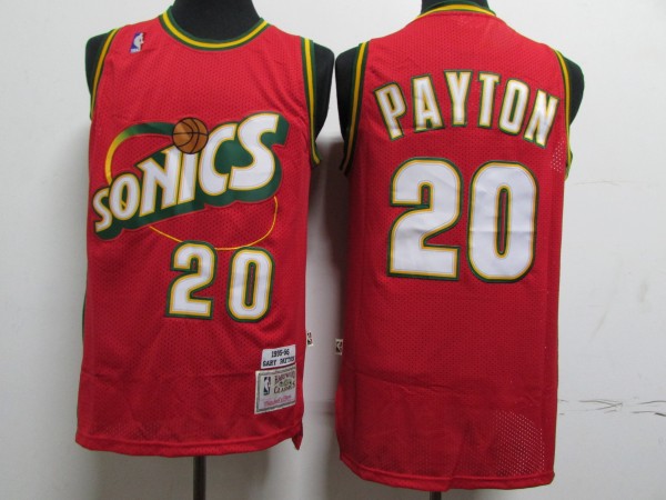 NBA Retro supersonic 20 Gary Payton green red edge