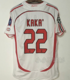 Retro AC Milan Away Long Sleeve 1:1 Quality Soccer Jersey  2006